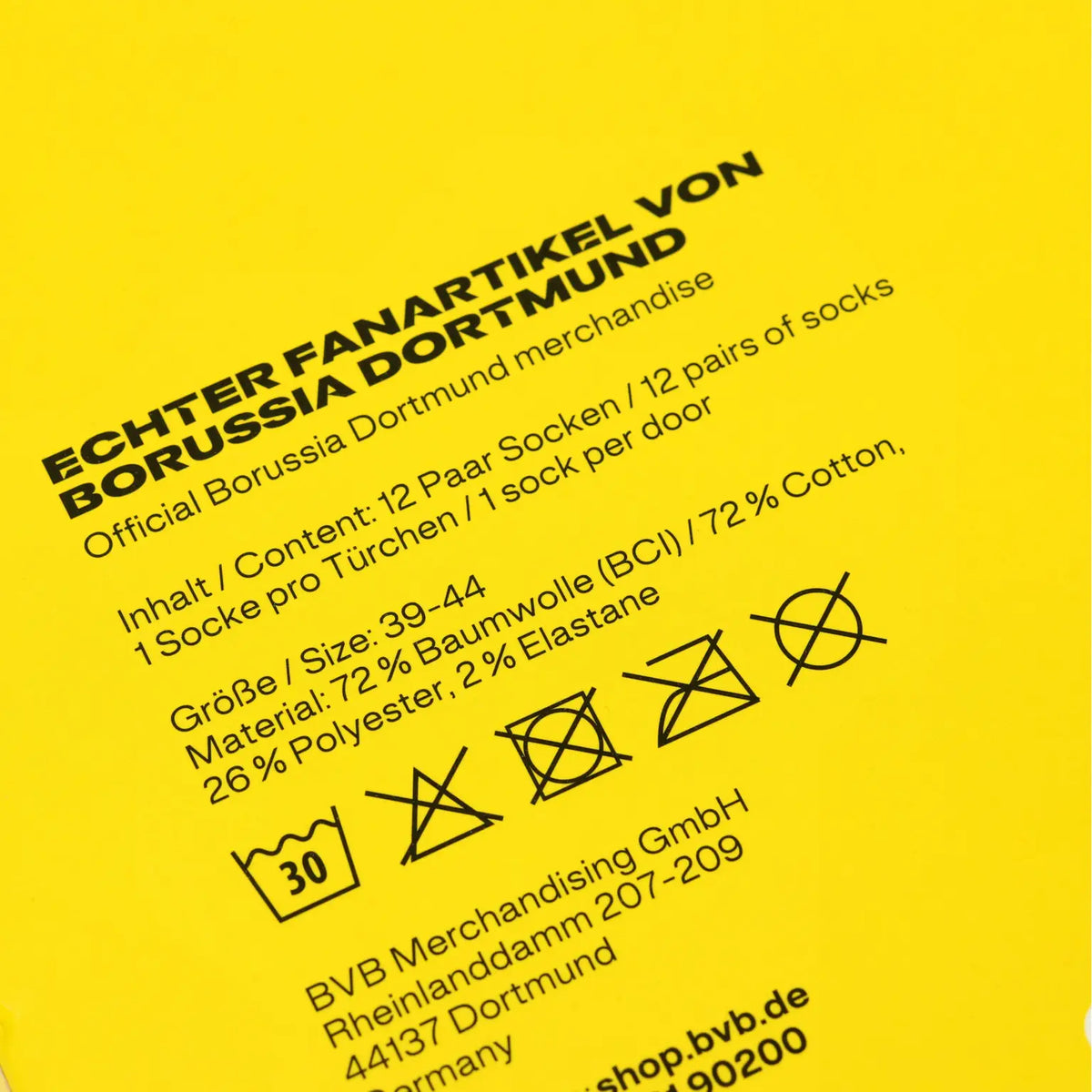 BVB Sockenkalender 2026