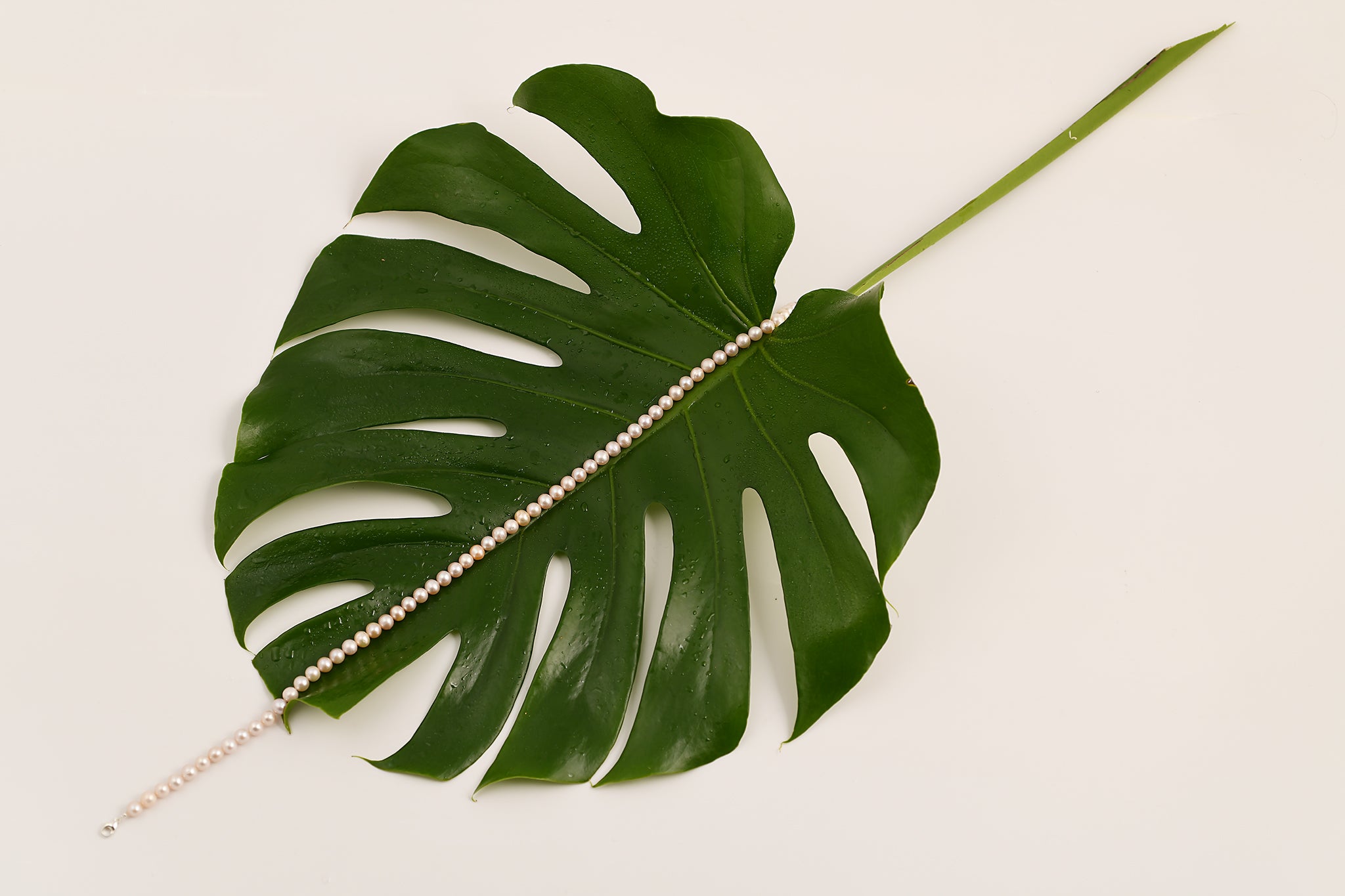 Collier de perles d'eau douce roses