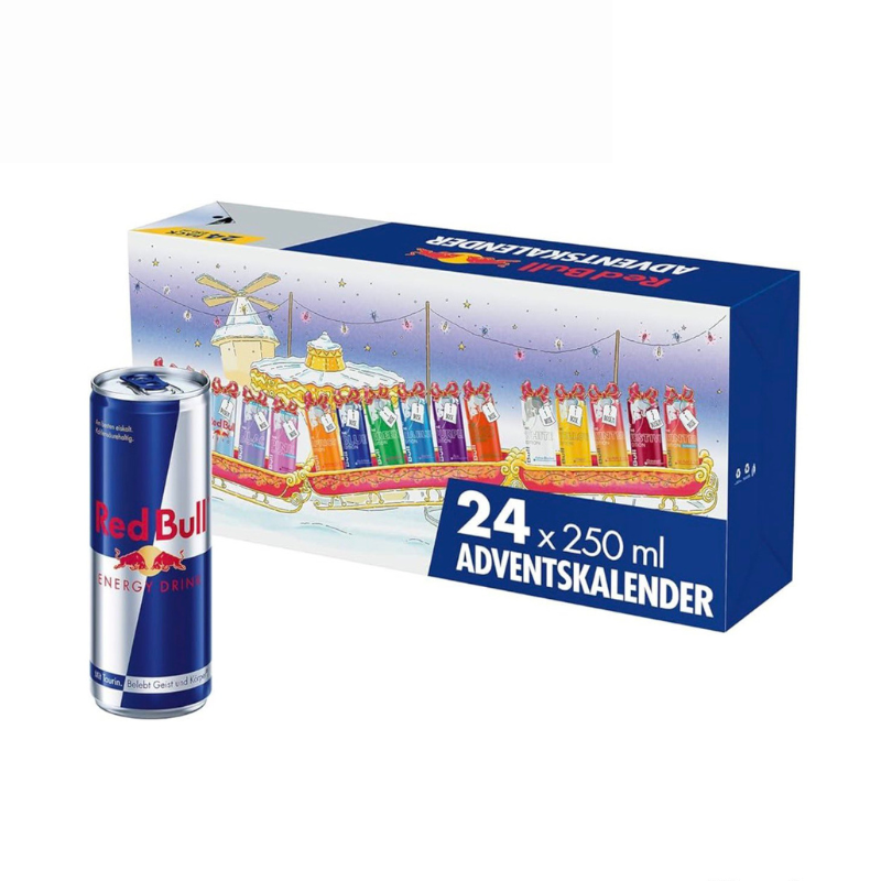 Red Bull Adventskalender 2025 – 24 Dosen Energy Drink Mix - Nur für kurze Zeit!