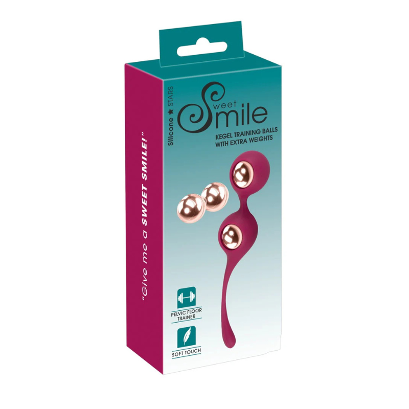 Sweet Smile | Beckenboden-Stufentraining | Liebeskugel-Set „Kegel Training Balls“