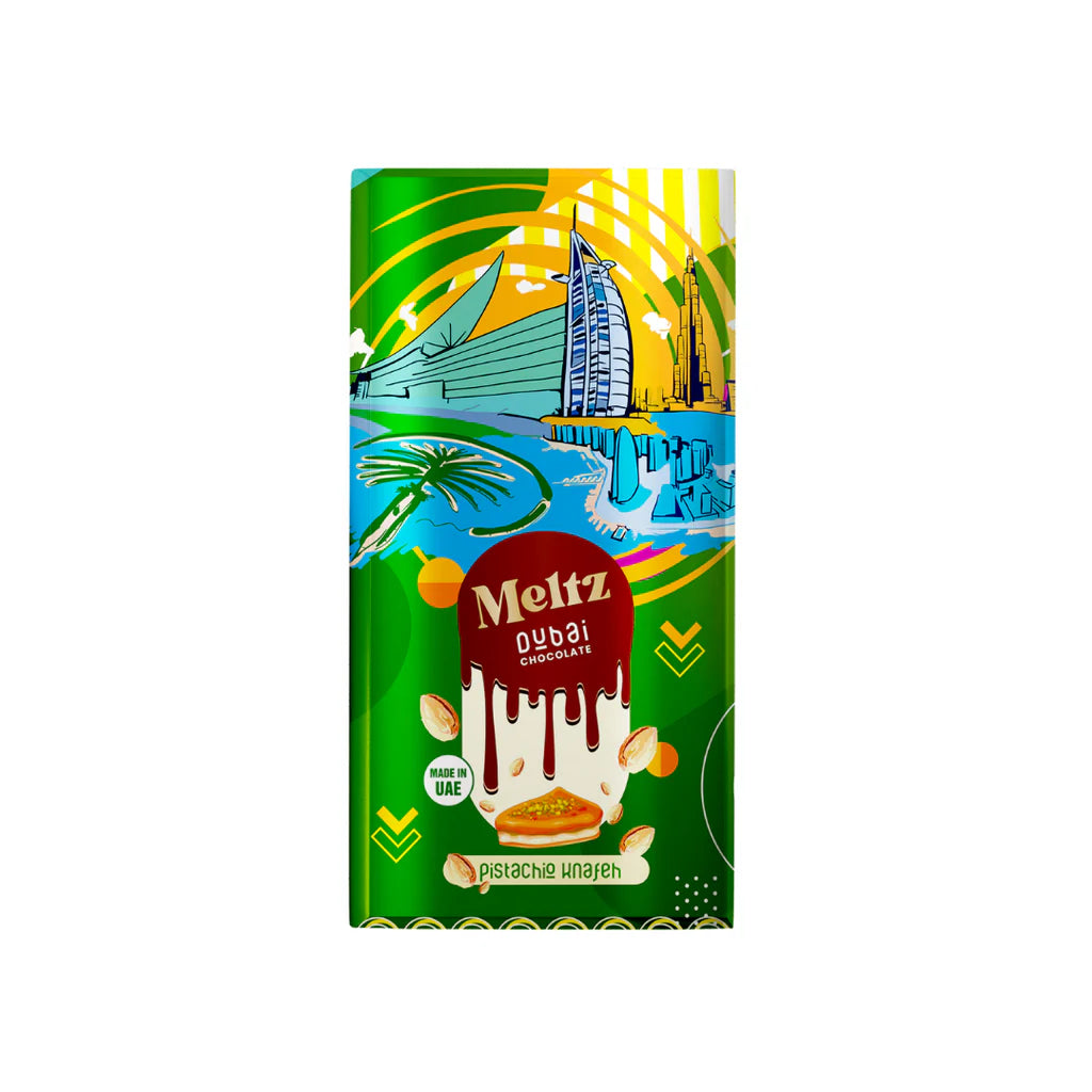 Meltz Original Dubai Schokolade - Pistazien knafeh (75g) - Made in Dubai