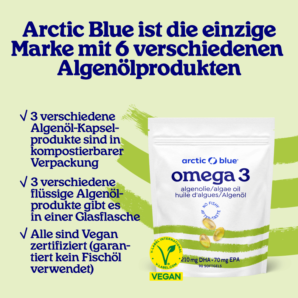 Algenöl DHA und EPA (90 kleine Kapseln) - Erhältlich ab 15.6.26