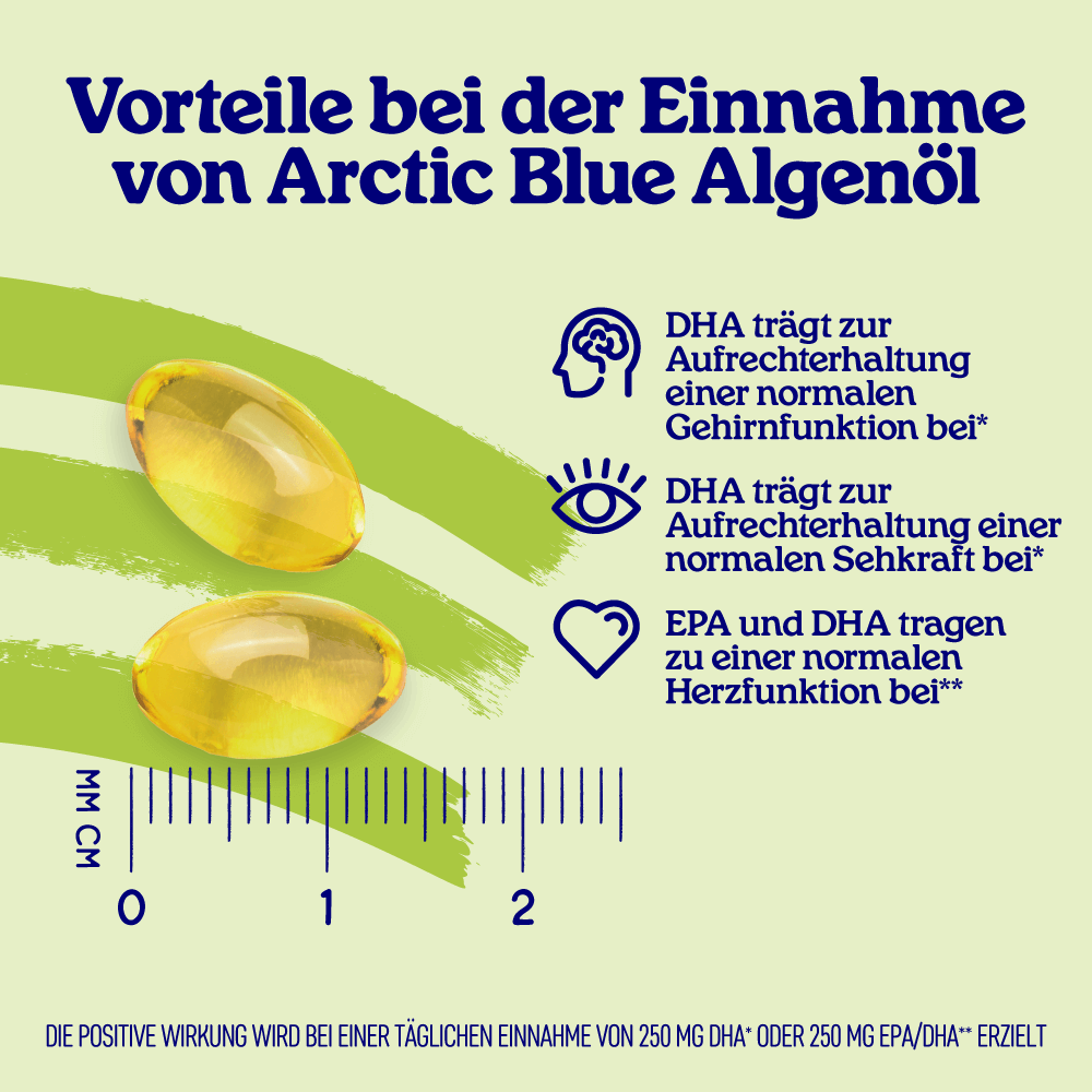 Algenöl DHA und EPA (90 kleine Kapseln) - Erhältlich ab 15.6.26