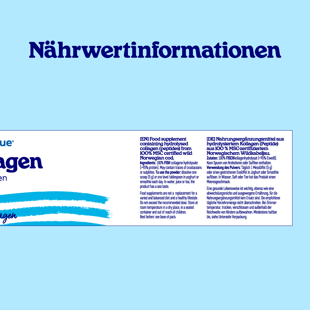 Natürliches Fisch-Kollagenpulver – MSC (150 g) - Erhältlich ab 15.6.26