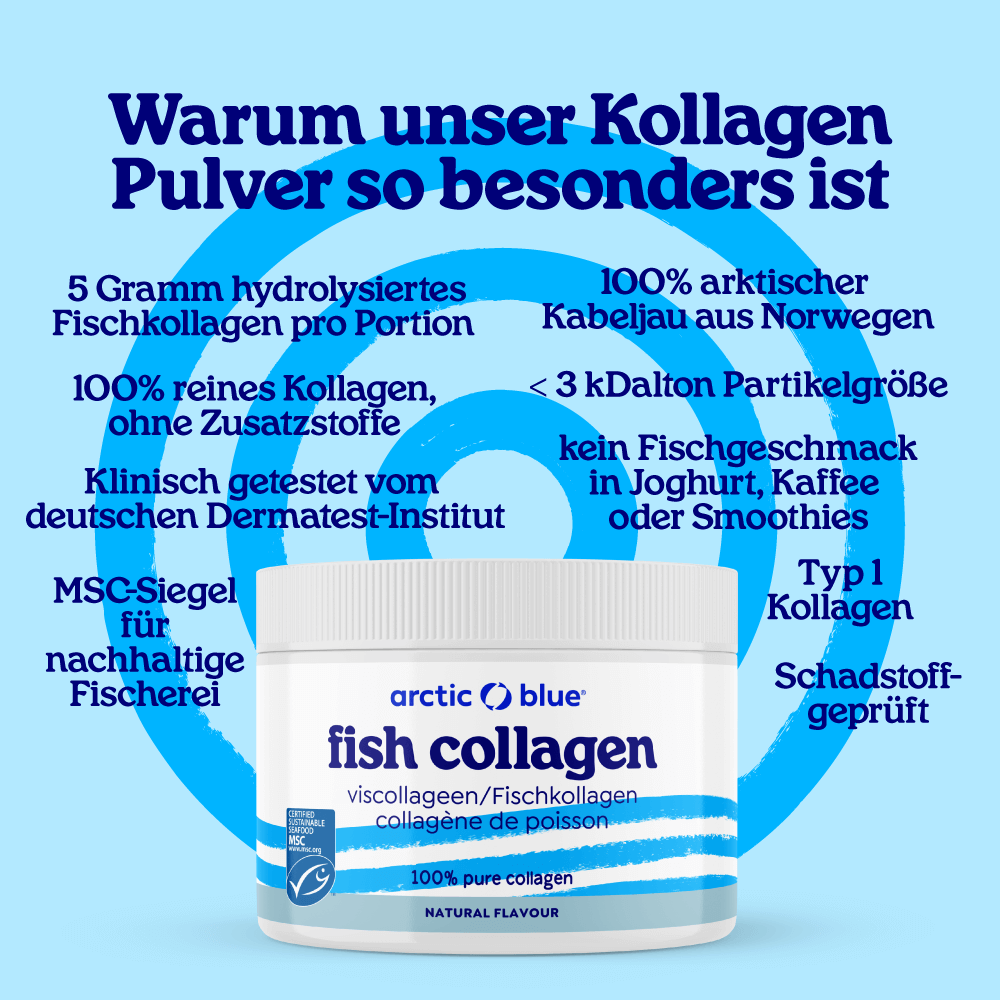Natürliches Fisch-Kollagenpulver – MSC (150 g) - Erhältlich ab 15.6.26