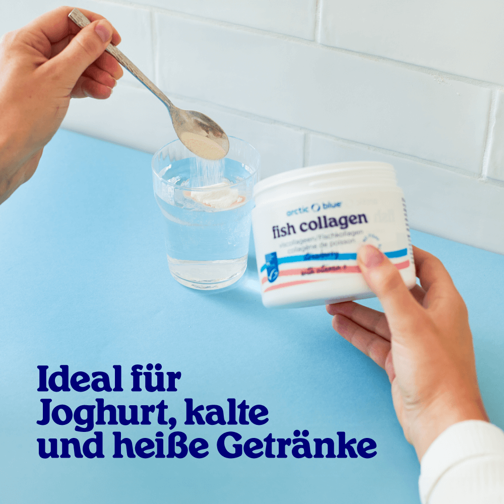 Fischkollagenpulver mit Erdbeergeschmack und Vitamin C - MSC (150 g) - Erhältlich ab 15.6.26
