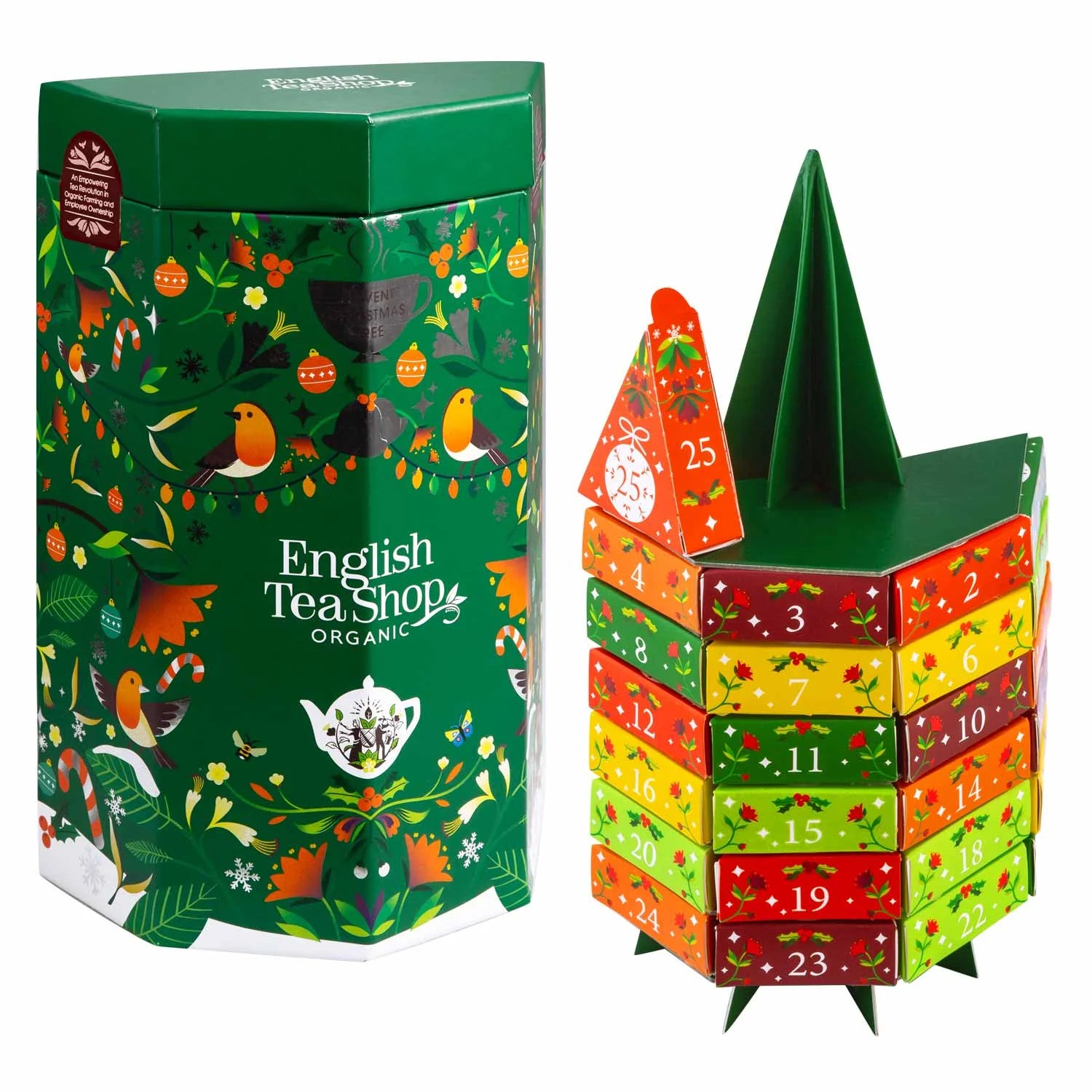 Tee Adventskalender "Tannenbaum", BIO, 25 Pyramidenbeutel - Jetzt vorbestellen erhältlich ab 1.11.2025