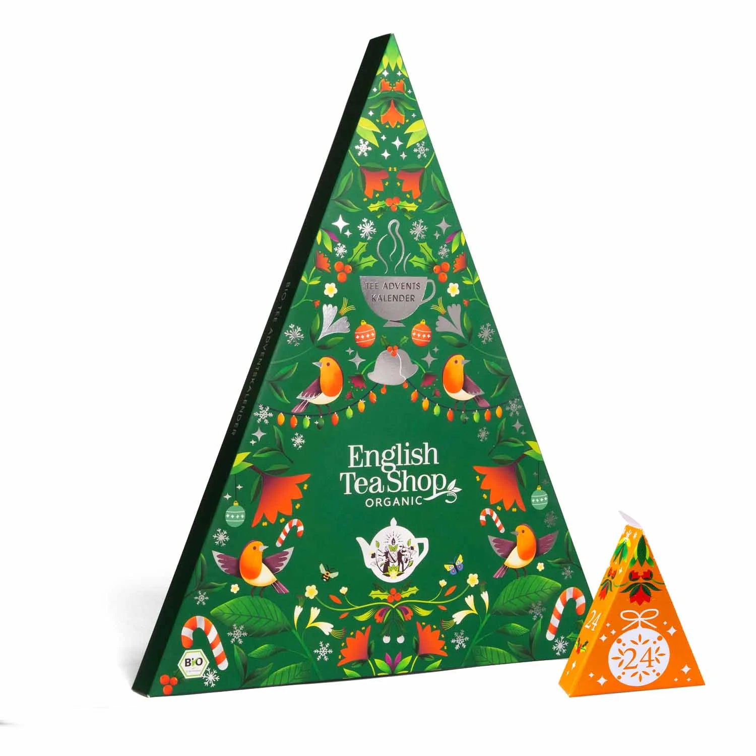 Tee Adventskalender "Mosaik grün", BIO, 25 Pyramidenbeutel - Jetzt vorbestellen erhältlich ab 1.11.2025