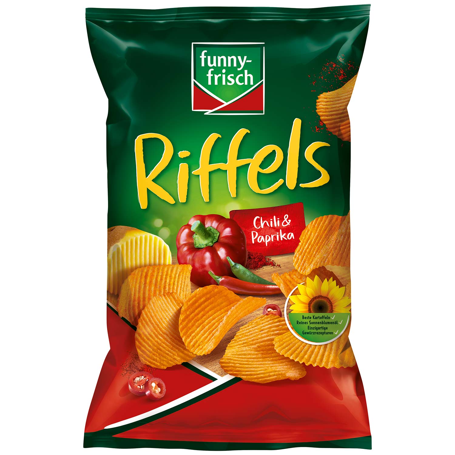 funny-frisch Riffels Chili & Paprika 150g - Erhältlich ab 10.8.26